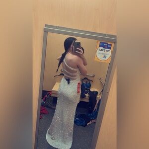 Crystal Doll White Prom Dress